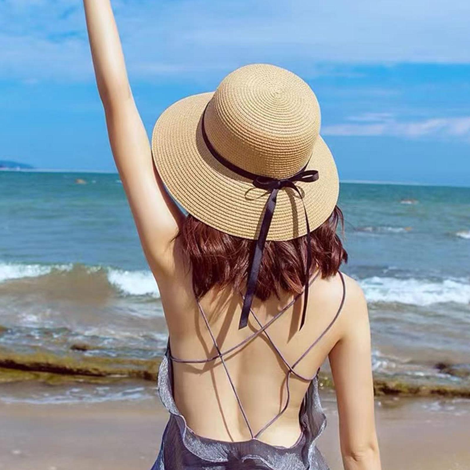 Summer Straw Hat Big Wide Brim - Hat Floppy Wide のレビューと価格