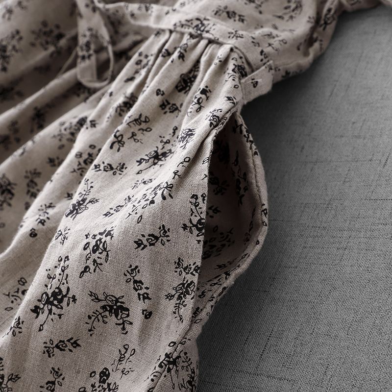 Summer Floral Cotton Linen Dr  - Midi Skirt Floral のレビューと価格