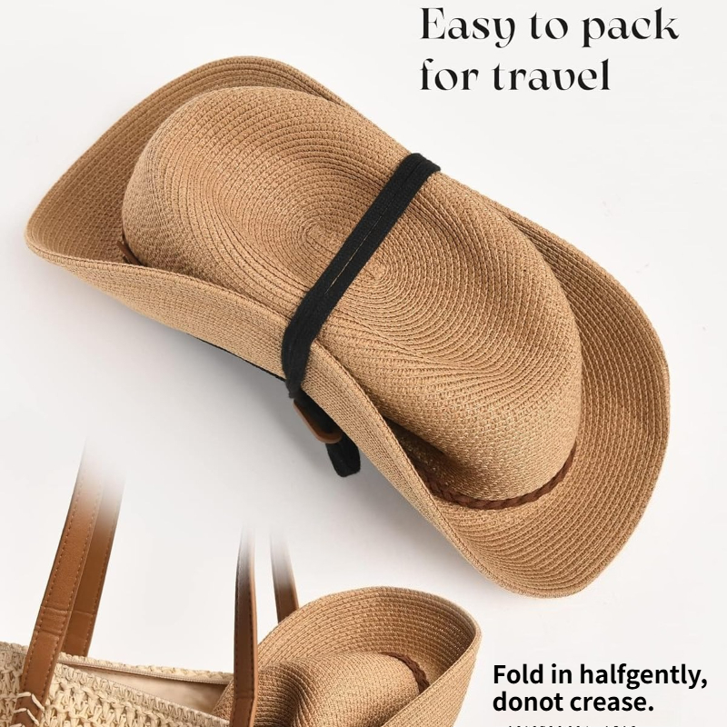 1pc Summer Straw Beach Sun Hat - Hat Floppy Wide のレビューと価格