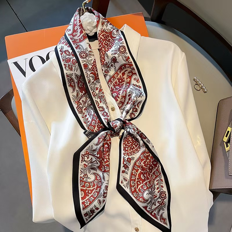Luxury Design Long Silk Scarf  - Headband Summer Knit のレビューと価格