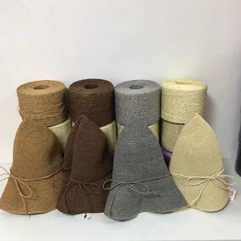 250g/pcs Thin Flat Raffia Yarn - Crochet Bag Raffia のレビューと価格