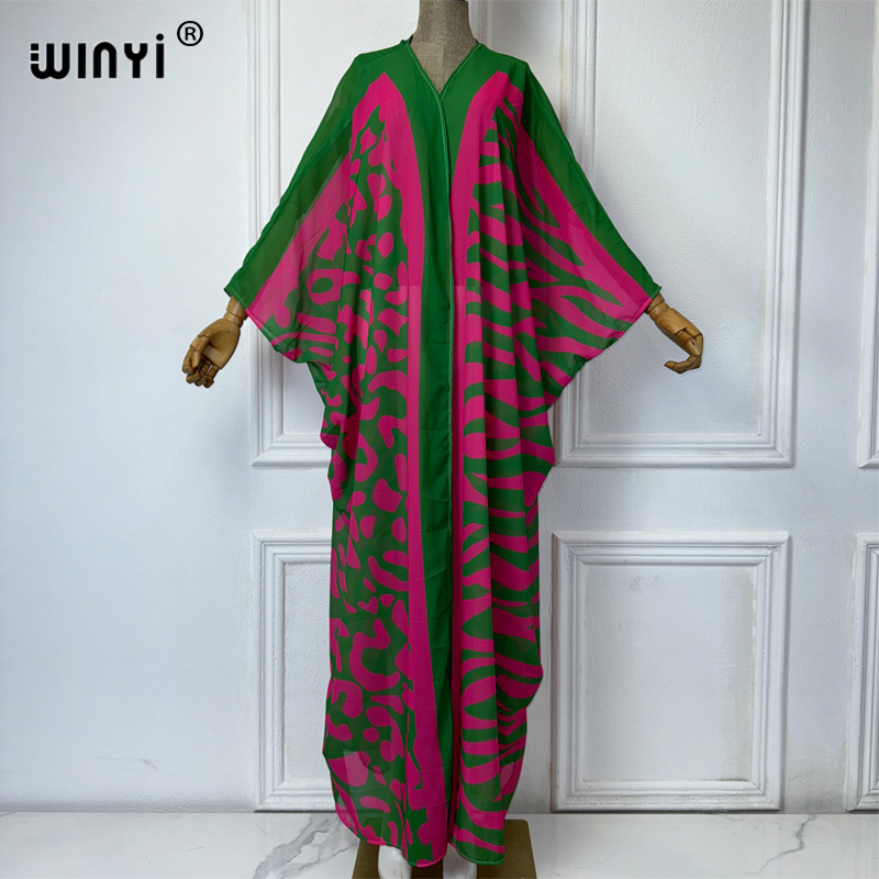 WINYI Africa Bohemia print Kim - Cover Up Kaftan のレビューと価格