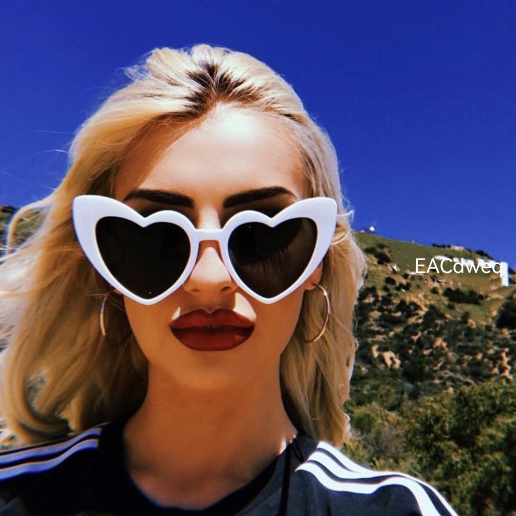 Love Heart Cat Eye Sunglasses  - Sunglasses Cat Eye のレビューと価格