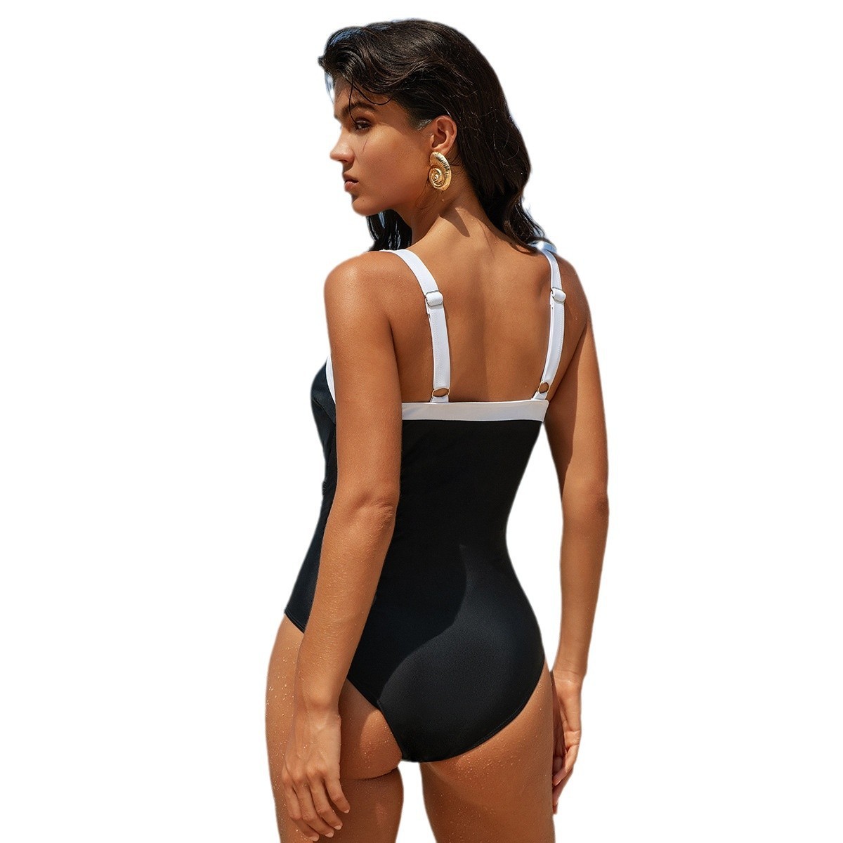 Swimwear Woman One Piece Swims - Swimsuit Bikini Ruched のレビューと価格