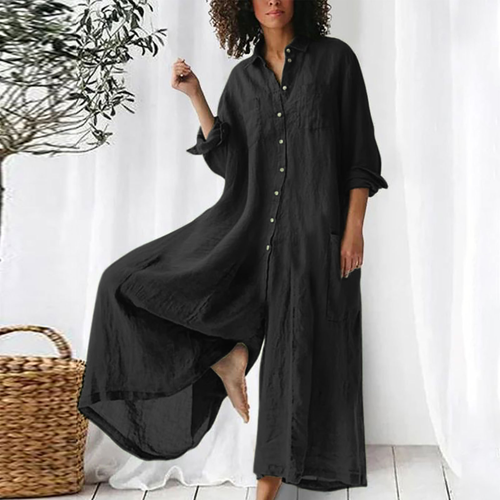 Ladies' Jumpsuit Everyday Long - Jumpsuit Linen Relaxed のレビューと価格