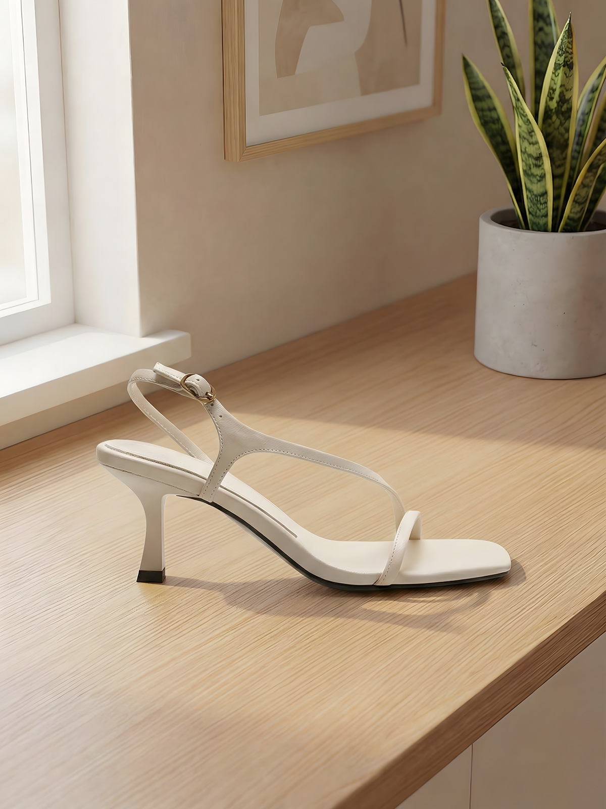 Elegant Genuine Leather Strapp - Sandal Strappy Heeled のレビューと価格