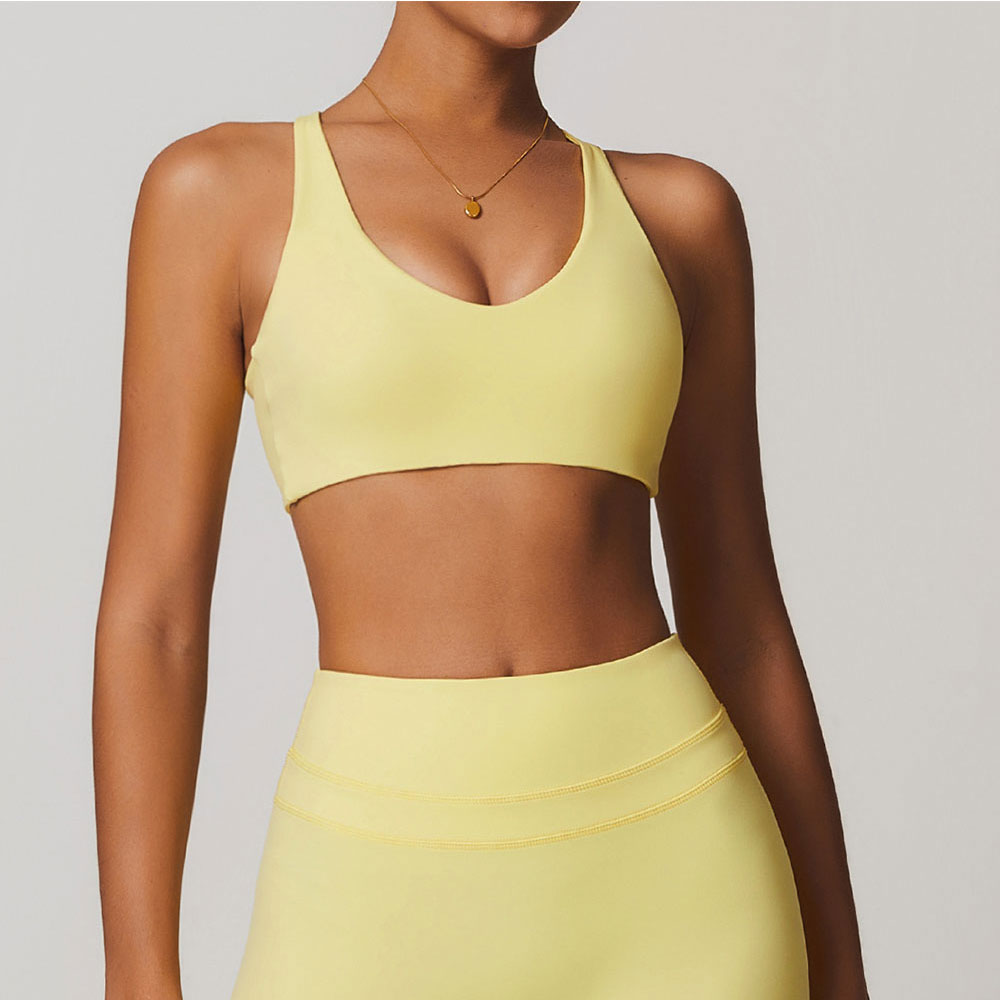 JUREN Sports Bra Women Fitness - Bralette Triangle Set のレビューと価格