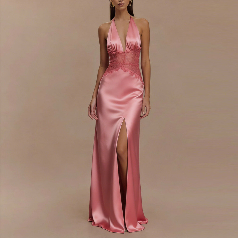 Sexy Backless Halter Maxi Dres - Maxi Dress Halter のレビューと価格