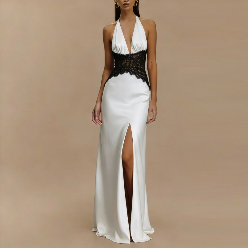 Sexy Backless Halter Maxi Dres - Maxi Dress Halter のレビューと価格
