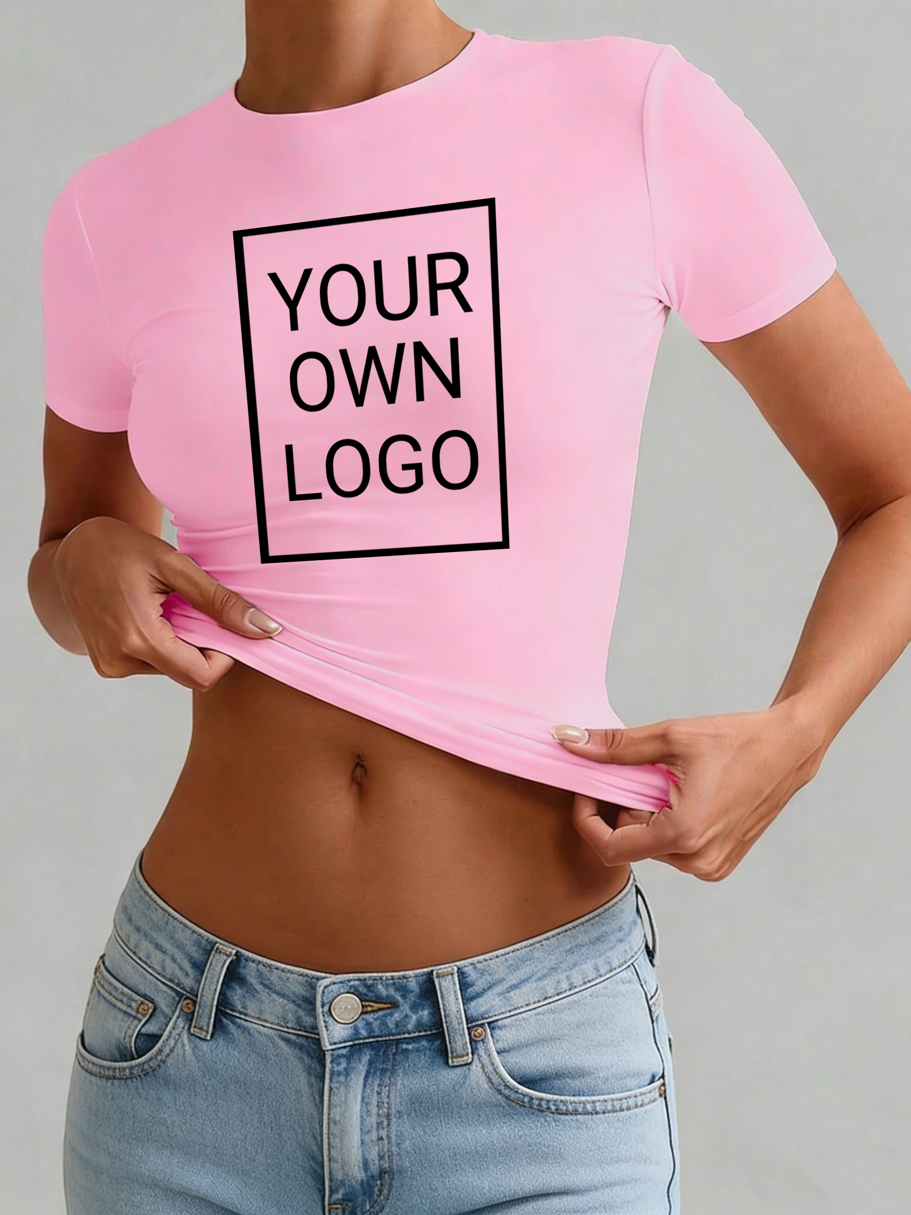 Customized Logo Pattern Womens - Crop Top Crochet のレビューと価格