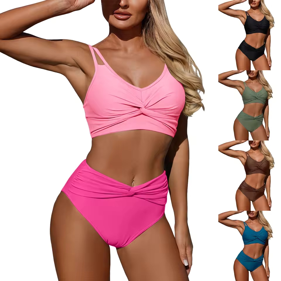 Women High Waisted Bikini Sexy - Swimsuit Bikini Ruched のレビューと価格
