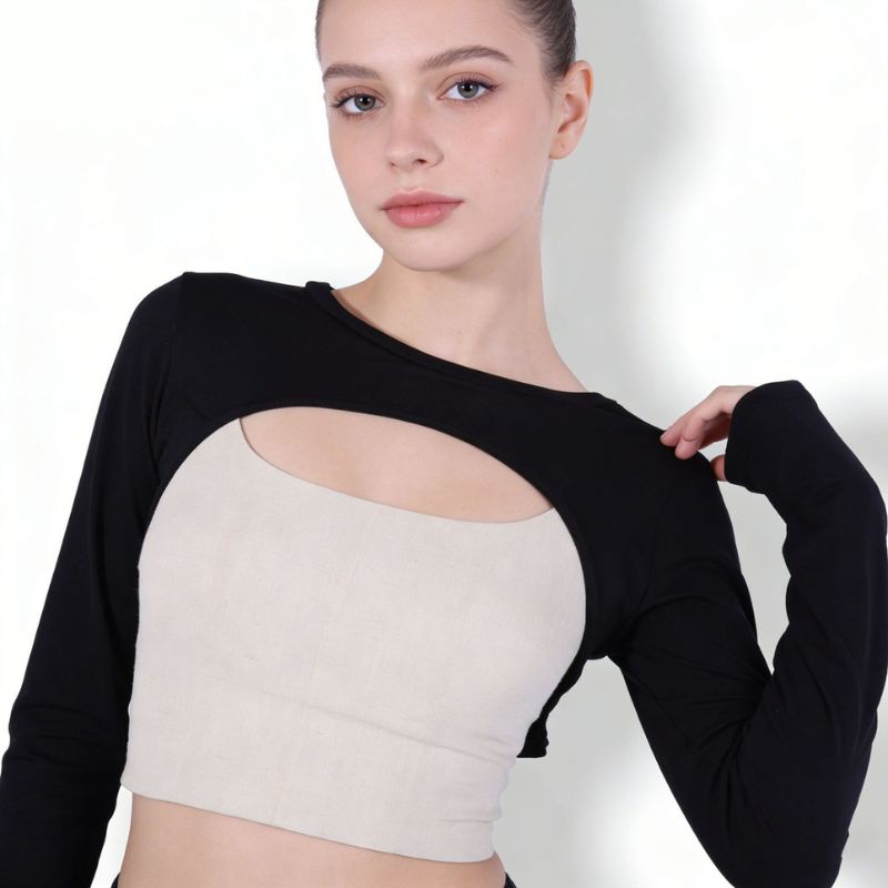 Modal Ice Silk Arm Sleeves Ult - Crop Top Crochet のレビューと価格