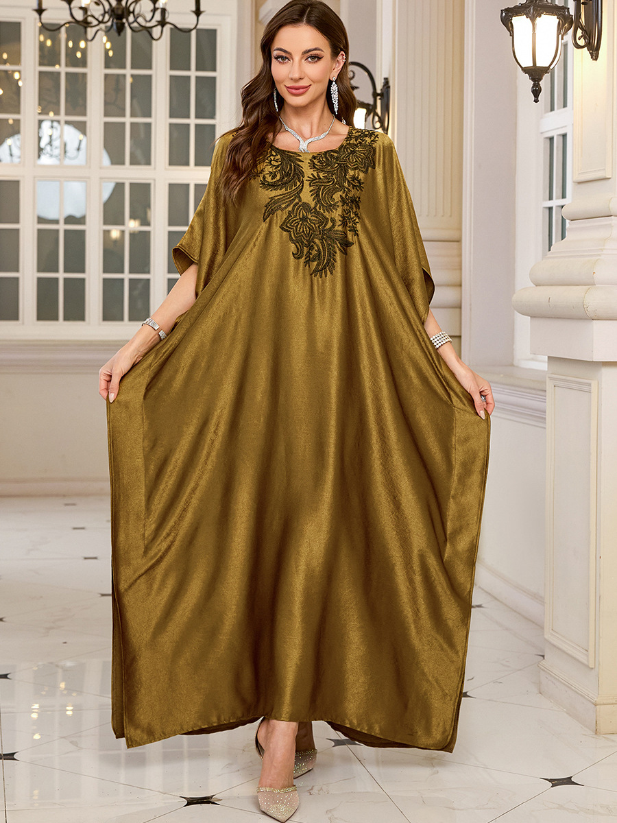 Women Embroidered Long Caftans - Cover Up Kaftan のレビューと価格