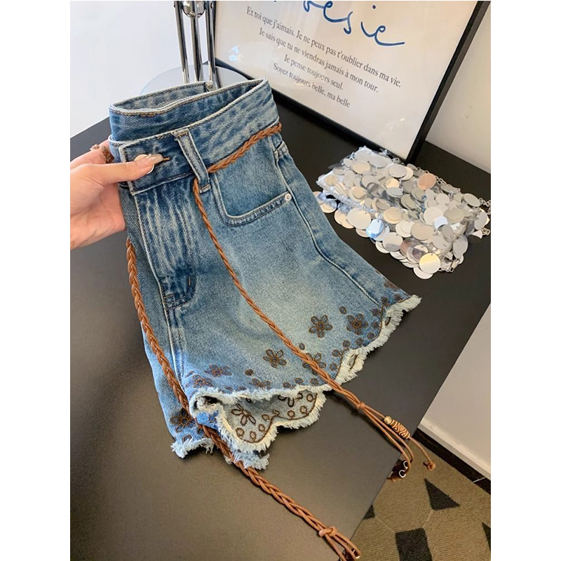 Breathable Vintage Denim Short - Shorts Denim Frayed のレビューと価格