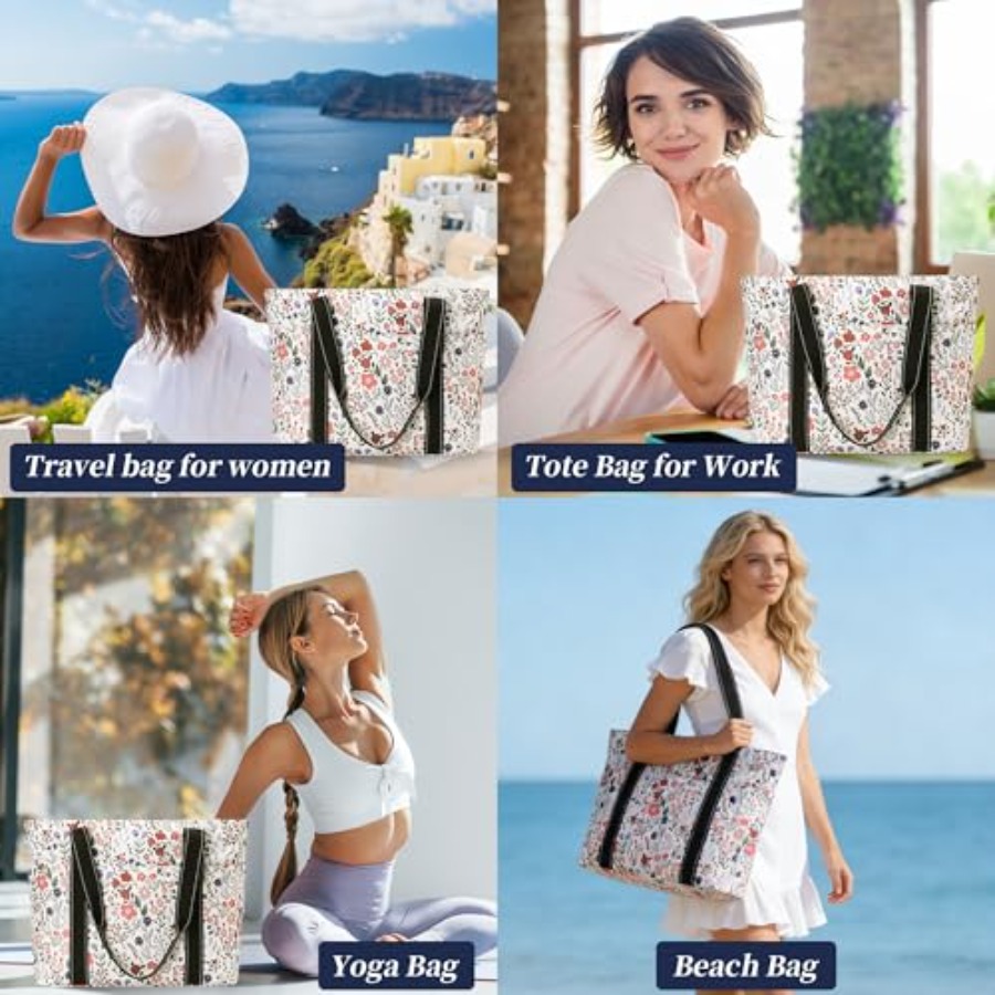 Tote Bag for Women with Laptop - Tote Bag Beach のレビューと価格