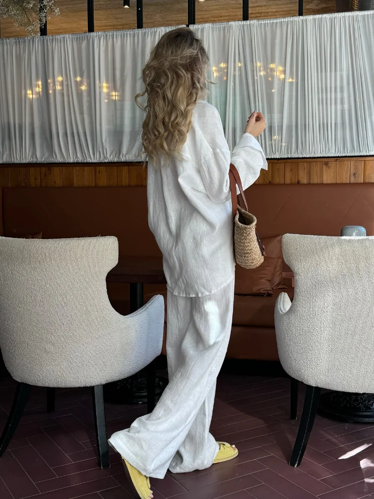 2025 Solid Casual Cotton Linen - Linen Pant Wide のレビューと価格